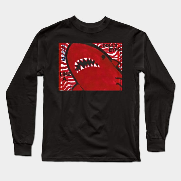 Monologue Shark Long Sleeve T-Shirt by Phosfate